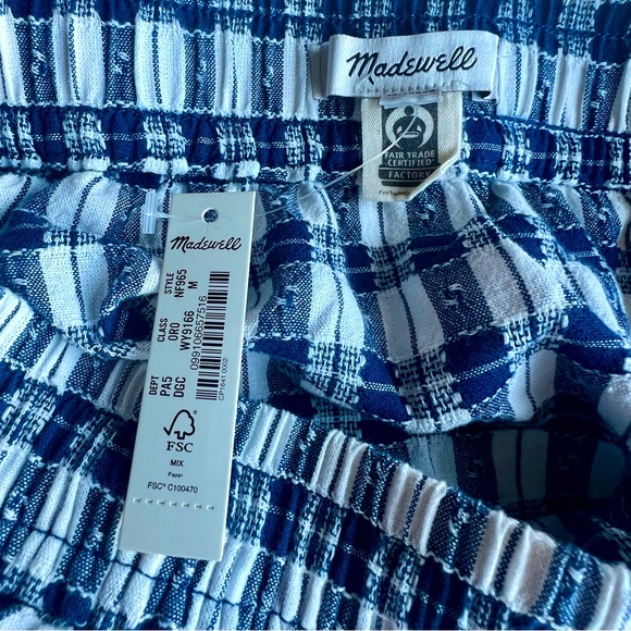 Madewell Curved-Hem Mini Skirt in Plaid, NWT! Size M - Picture 8 of 13